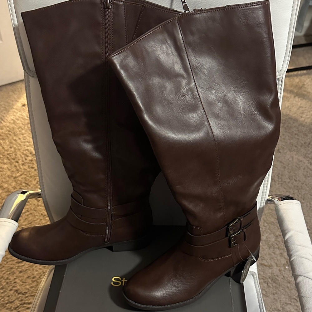 Style & Co. Rich Brown Over the Knee Boots